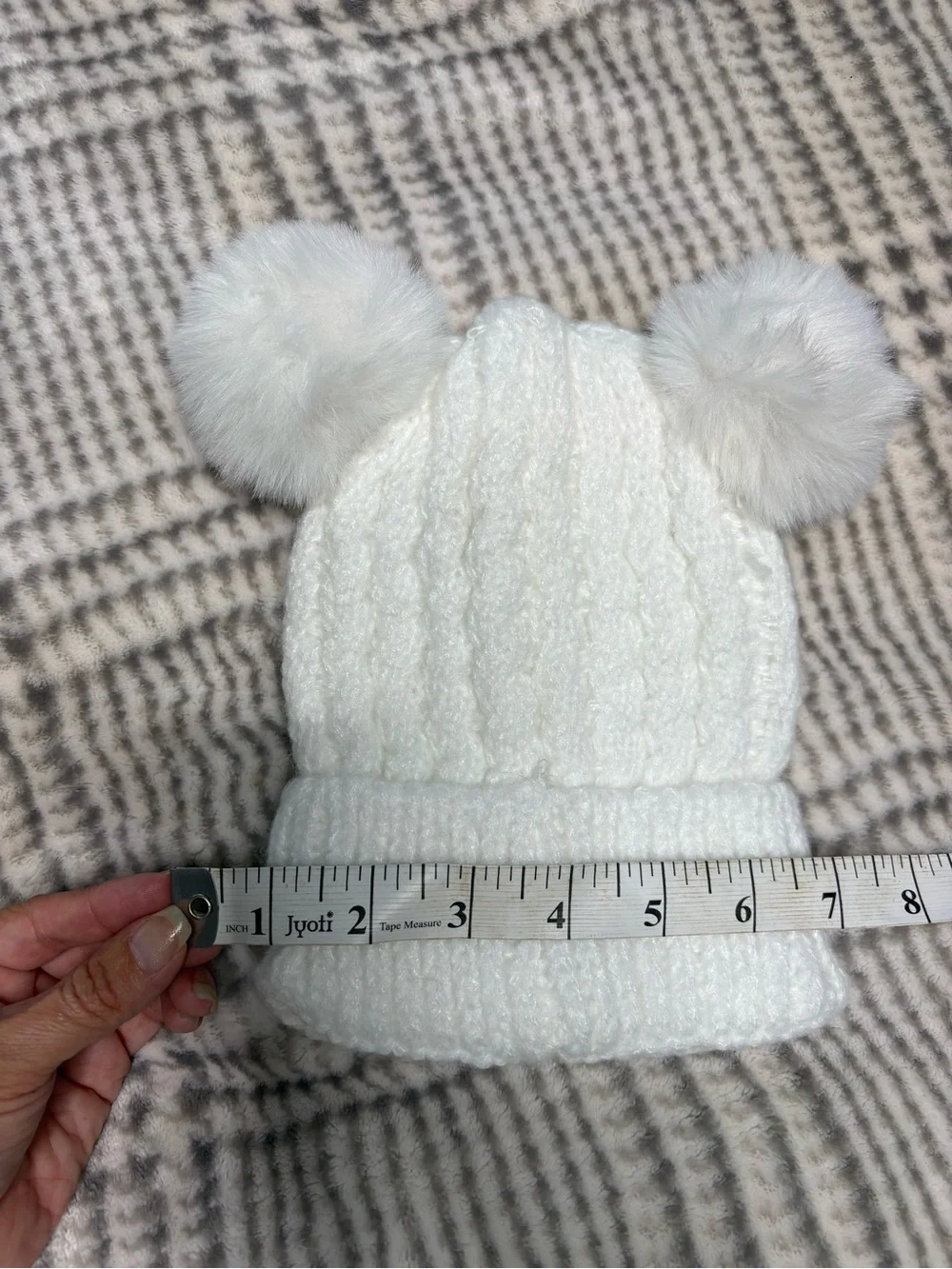 Cozy Kids Pom-Pom Knit Beanies — Pink, White, Black, Beige